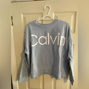 Calvin Klein slightly cropped crewneck